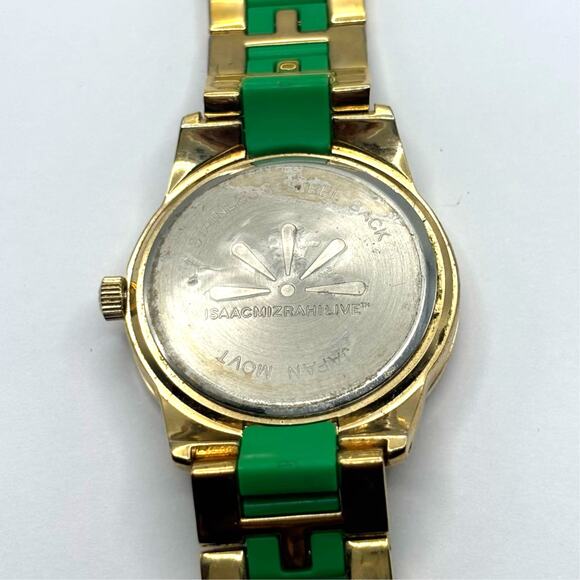 Gold & Green Issac Mizrahi Men's Watch - Picture 5 of 5